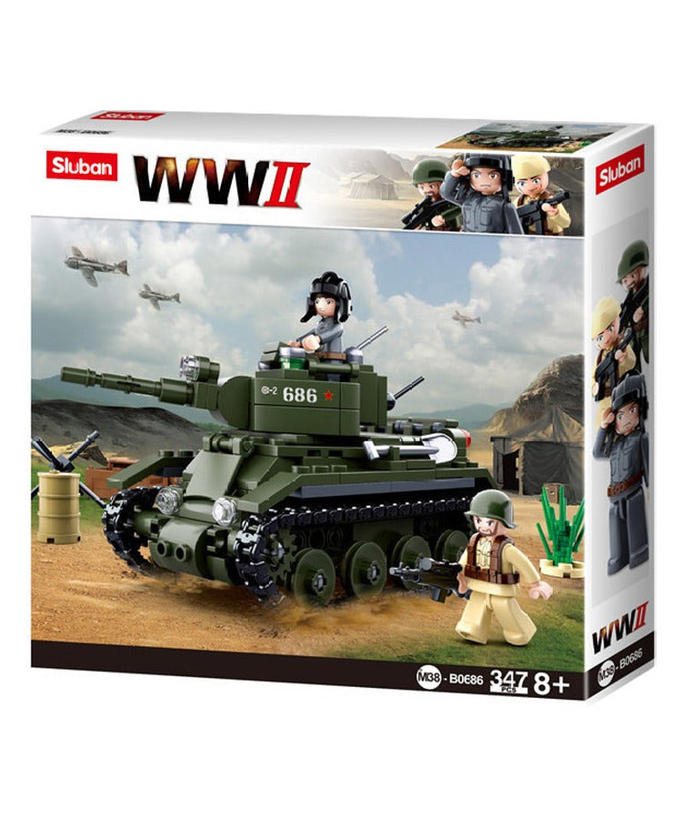 Sluban ModelBricks - WWII Allies Light Cavalry Tank