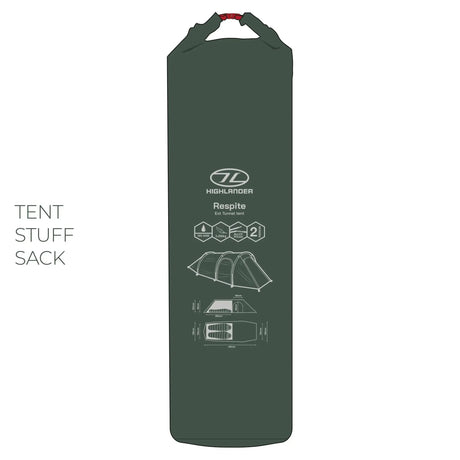Highlander Forces Respite 2 Person Extended Tunnel Tent Highlander Forces