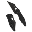 19,5 cm lång fällkniv med handtag av svart G-10. Detta är en variant av Yojimbo med svart knivblad.