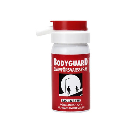 Bodyguard Säkerhetsprodukter Försvarsspray Röd Färg Bodyguard Säkerhetsprodukter