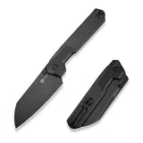 25 cm lång fällkniv med knivskaft av svart G10 och knivstål med svart stentvättad finish av 14C28N med en hårdhet på HRC 57-59. Wire clip, thumb stud och skruvar är tillverkade av rostfritt stål. Denna fällkniv är försedd med kullager vilket gör att den är mjuk, lätt, smidig och snabb att öppna.Clip: Tip-Up Höger/Vänster