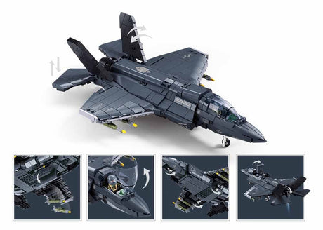 Sluban ModelBricks - F-35BS Fighter Jet