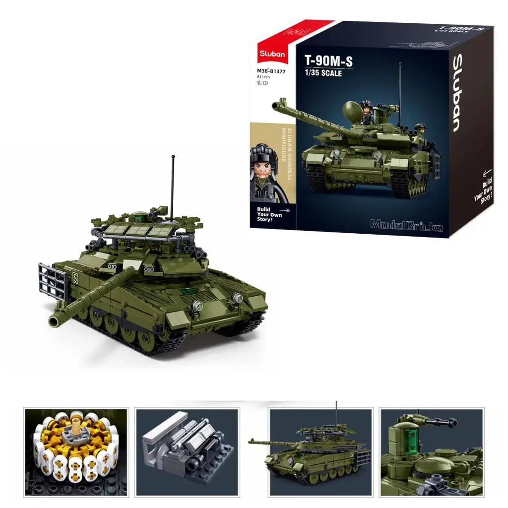 Sluban ModelBricks - T90M-S Tank Sluban