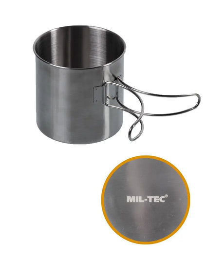 MIL-TEC Mugg Rostfritt Stål 800ML - Polisprylar.se