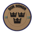 Nordic Army Swedish Patch Our Honor - Sand - Polisprylar.se