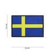 Patch 3D PVC Sverigeflagga - Polisprylar.se